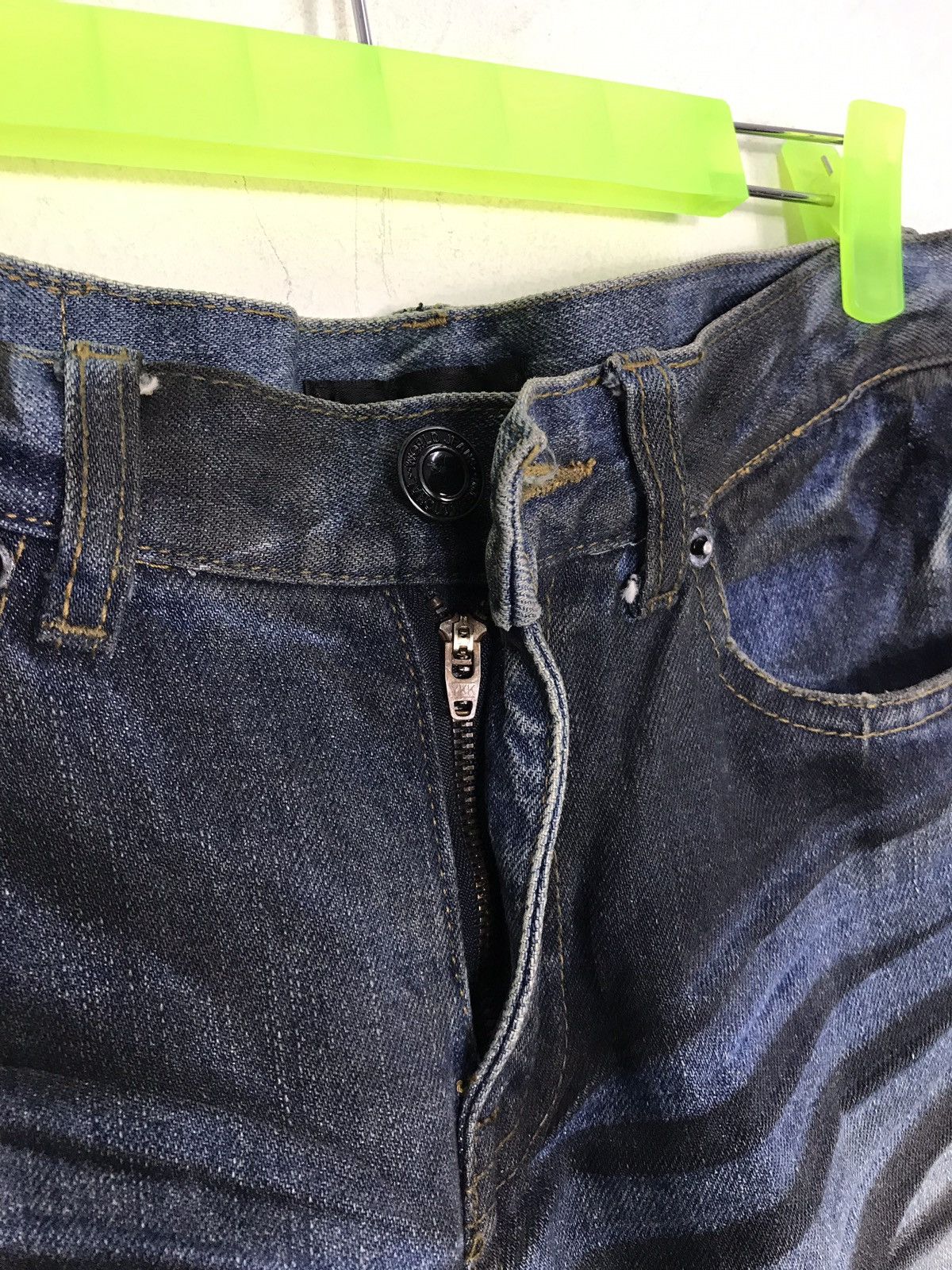 Japanese Brand × Vintage Vintage Black Baccara Design Skinny Denim Jeans Size US 31 - 8 Thumbnail
