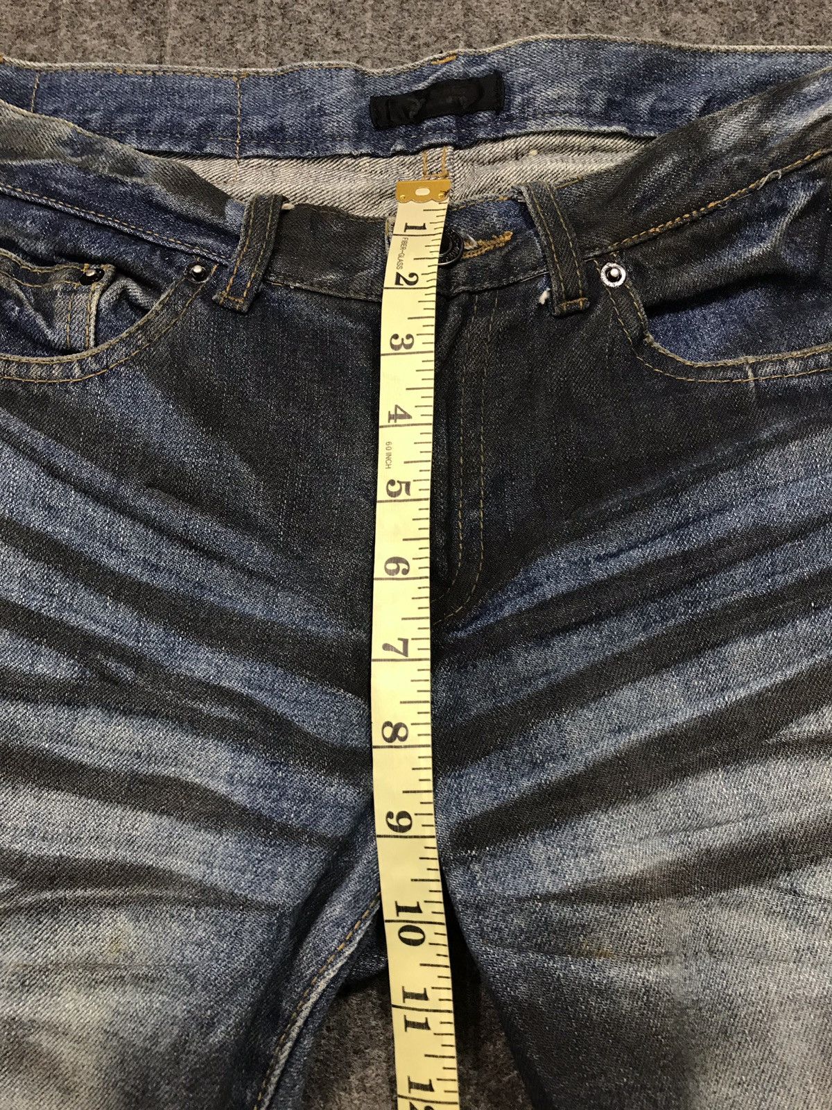 Japanese Brand × Vintage Vintage Black Baccara Design Skinny Denim Jeans Size US 31 - 17 Thumbnail