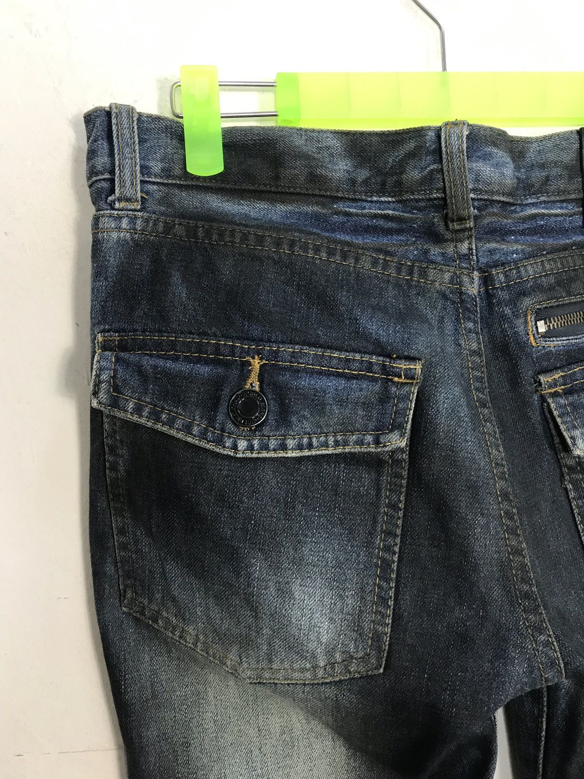 Japanese Brand × Vintage Vintage Black Baccara Design Skinny Denim Jeans Size US 31 - 11 Thumbnail