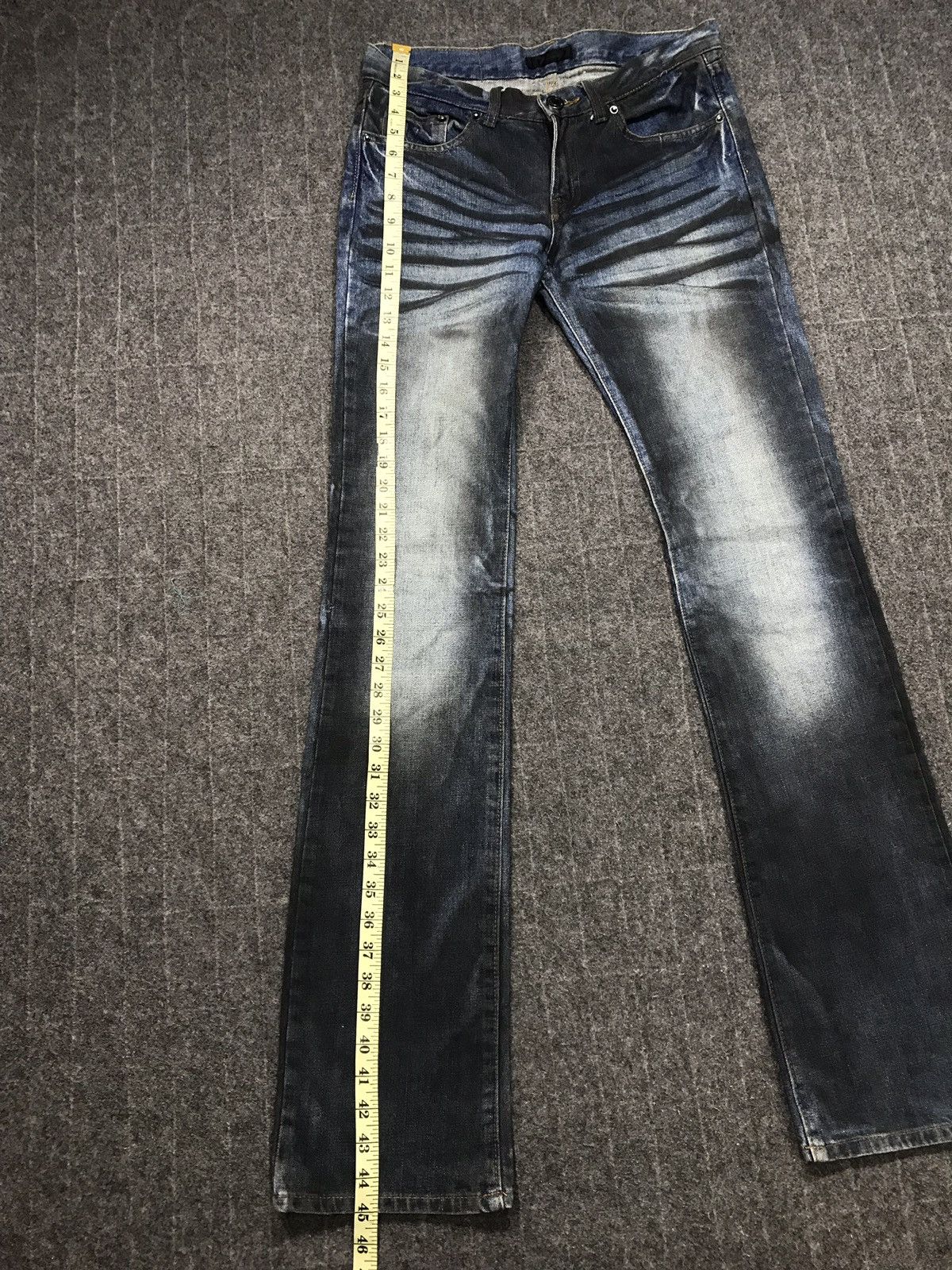Japanese Brand × Vintage Vintage Black Baccara Design Skinny Denim Jeans Size US 31 - 20 Thumbnail