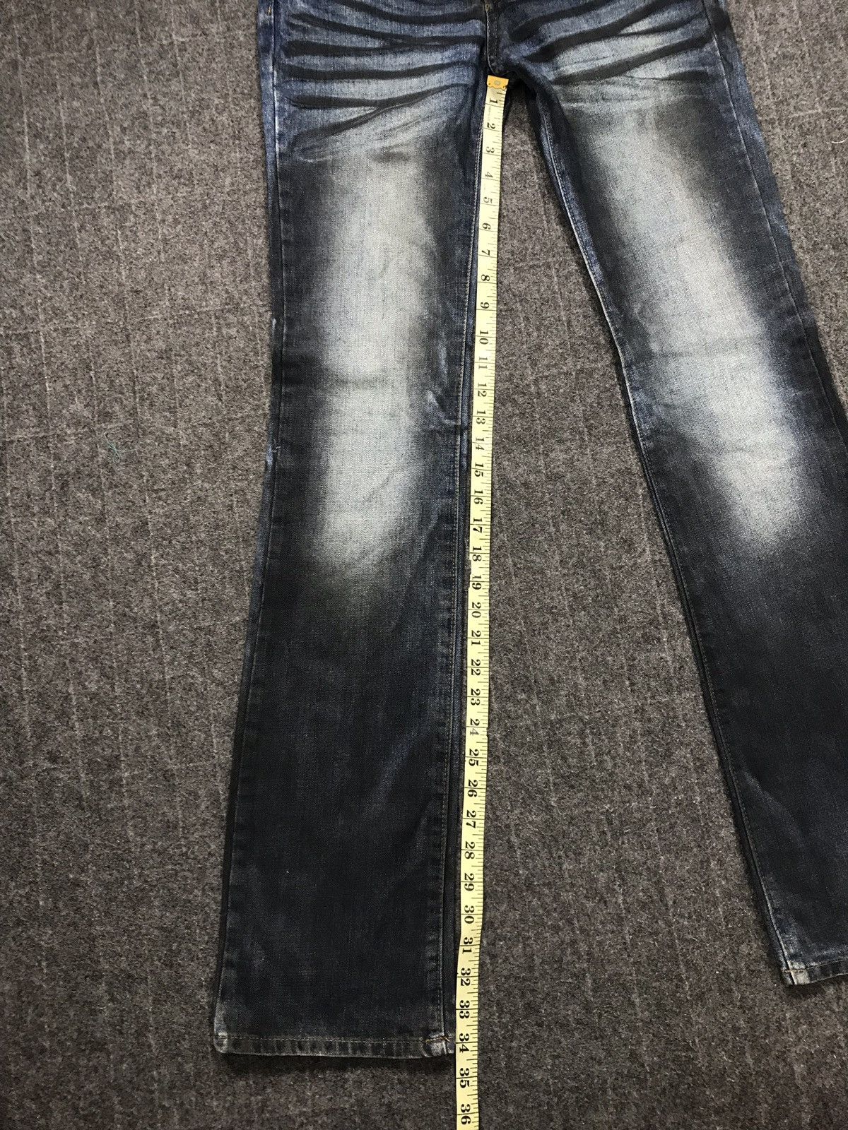 Japanese Brand × Vintage Vintage Black Baccara Design Skinny Denim Jeans Size US 31 - 21 Thumbnail