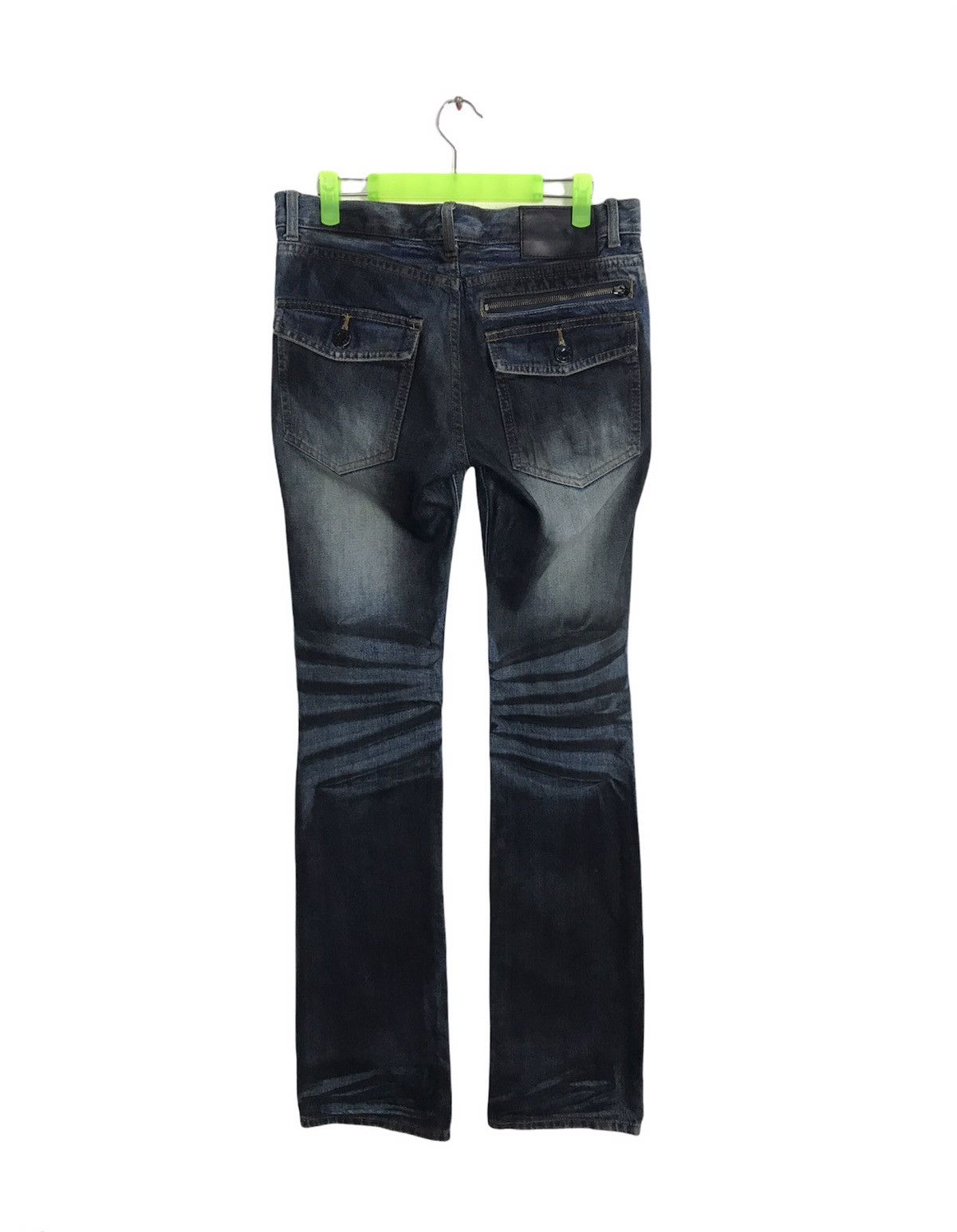 Japanese Brand × Vintage Vintage Black Baccara Design Skinny Denim Jeans Size US 31 - 2 Thumbnail