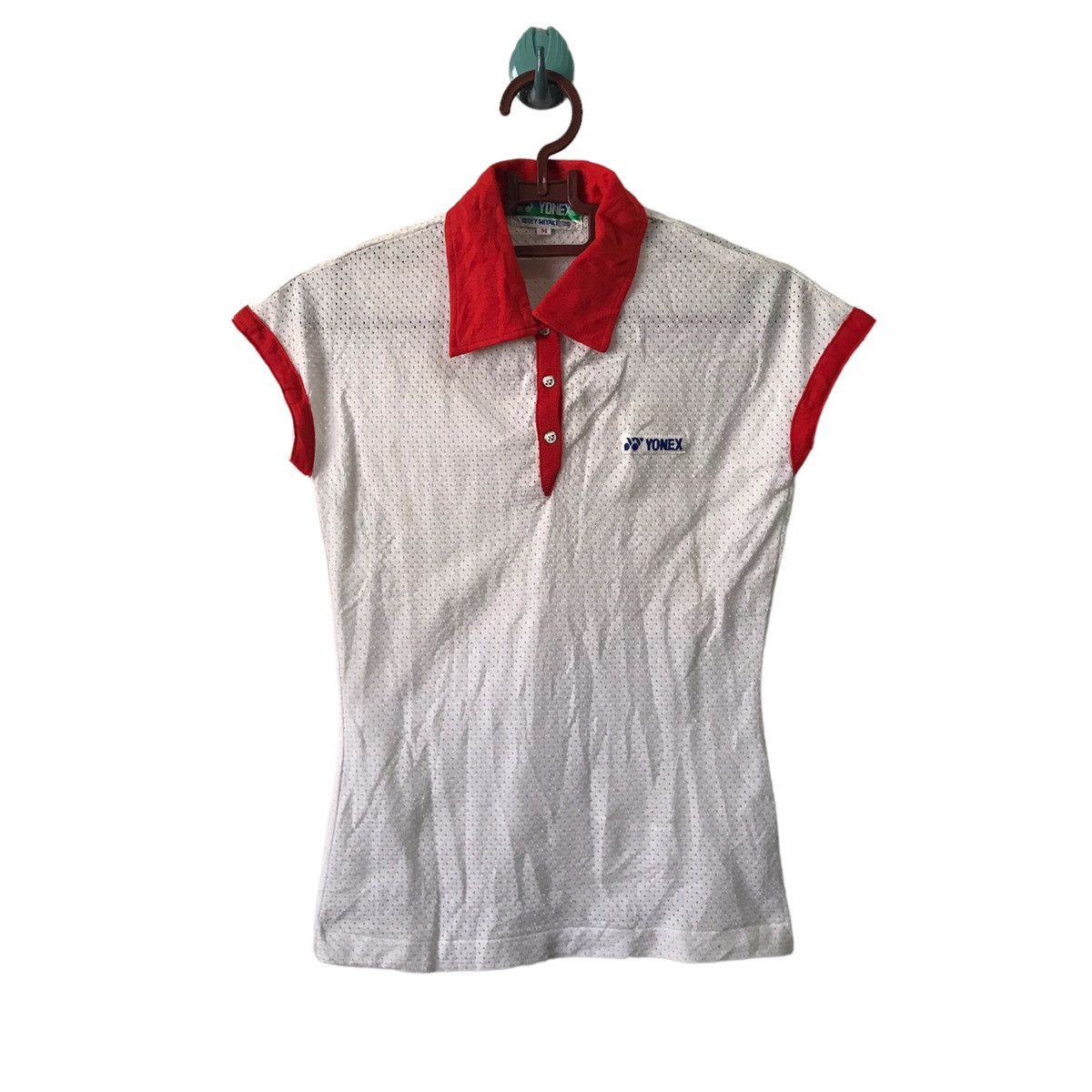 Issey Miyake Vtg Yonex Issey Miyake Collar Tee Sport Size M / US 6-8 / IT 42-44 - 1 Thumbnail