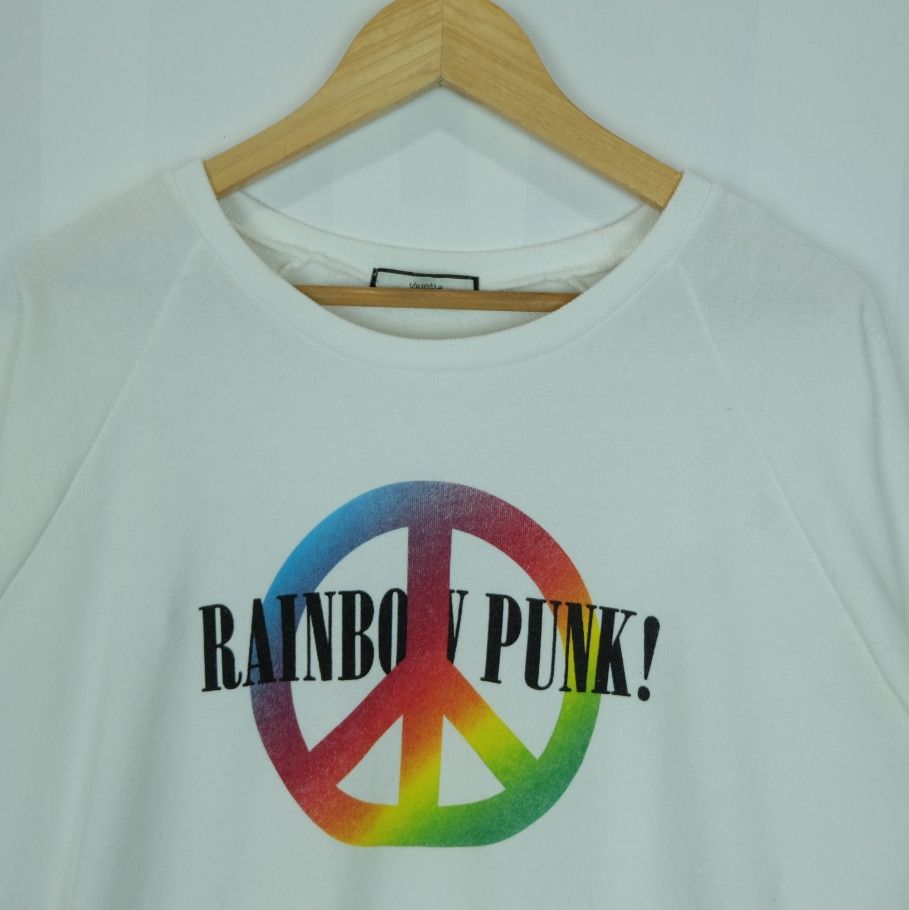 Japanese Brand JOUETIE Rainbow Punk Peace Big Logo Sweatshirts Jumper Size M / US 6-8 / IT 42-44 - 3 Thumbnail