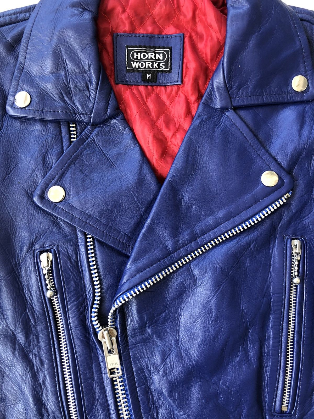 Schott 90s Horn Works 🇯🇵 Leather Craft Perfecto Jacket Size US S / EU 44-46 / 1 - 6 Thumbnail