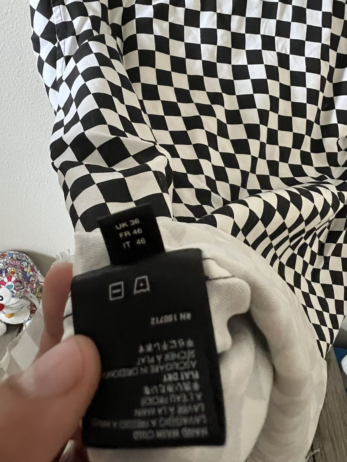 Amiri Amiri Checkered Distressed Shirt Size US S / EU 44-46 / 1 - 14 Thumbnail