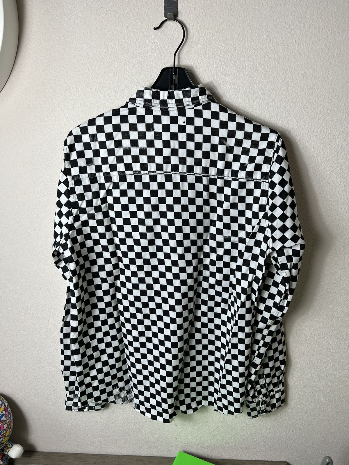 Amiri Amiri Checkered Distressed Shirt Size US S / EU 44-46 / 1 - 2 Thumbnail