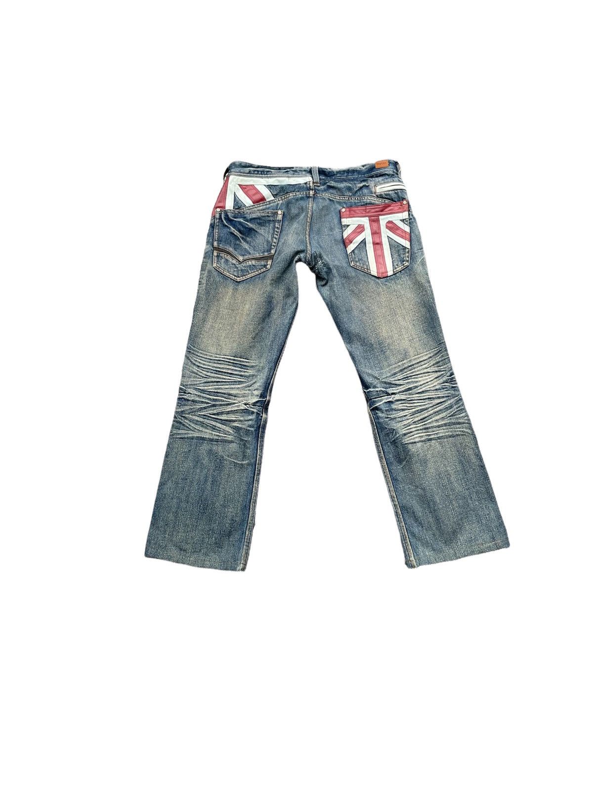 Union jack jeans fashion mens