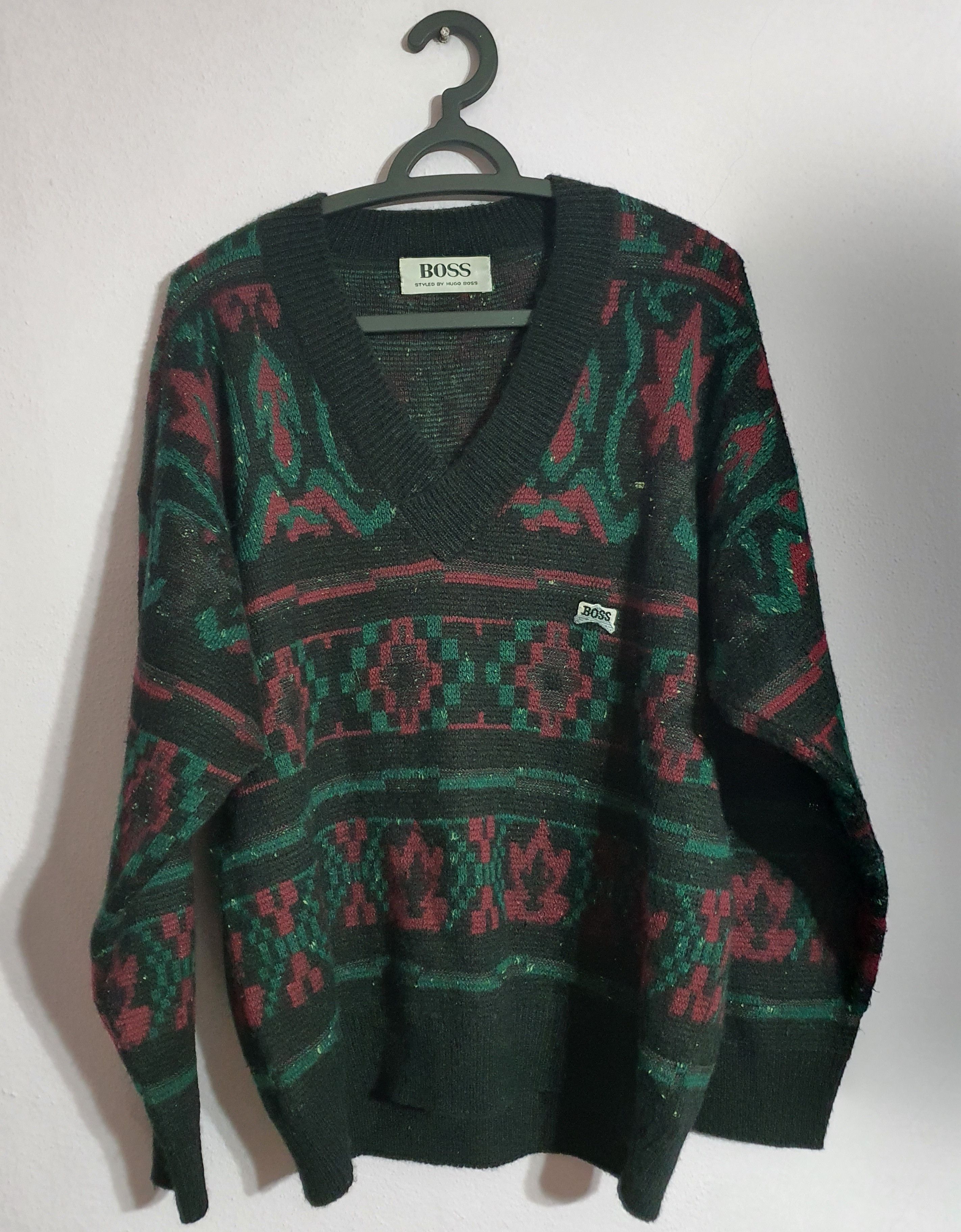 Vintage Hugo Boss 90's V-Neck Knitwear