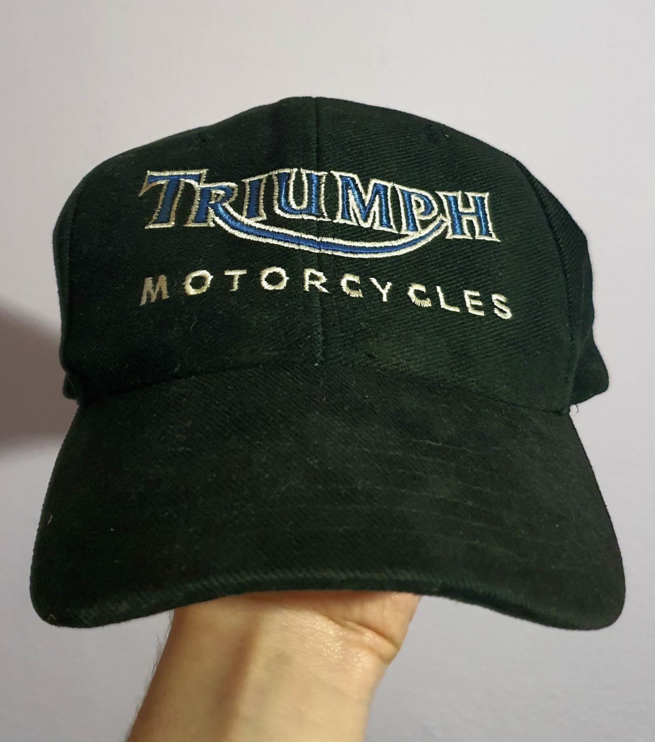 Hat × Racing × Vintage Triumph Motorcycle Vintage Spellout Hat | Grailed