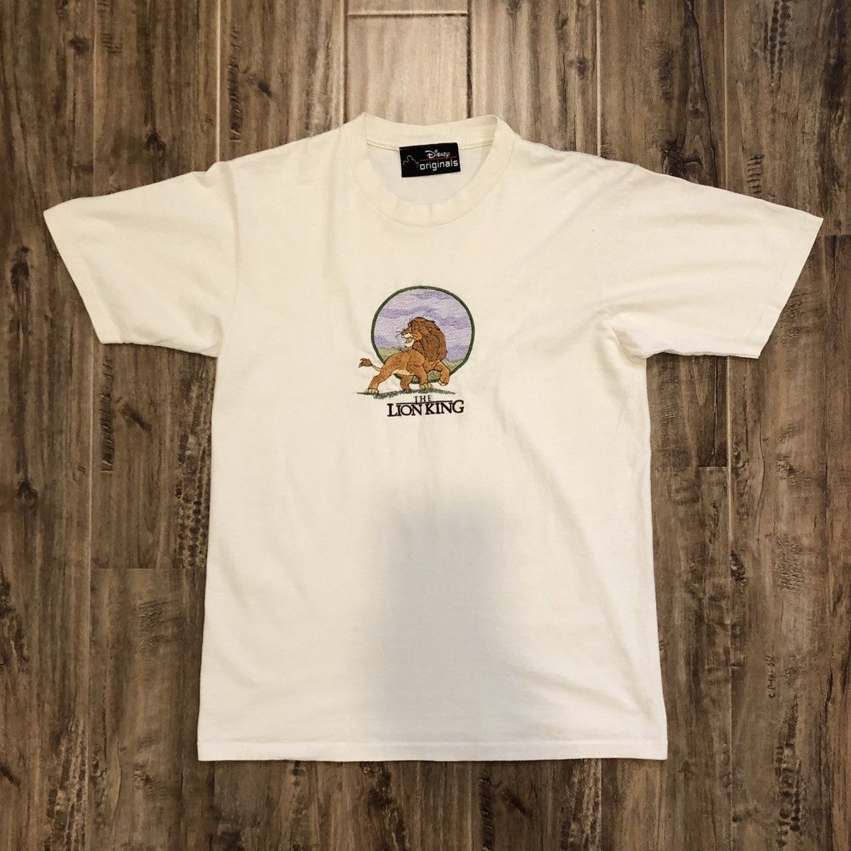 image of Vintage 90's Disney The Lion King Movie Promo Tee in White, Men's (Size Medium)