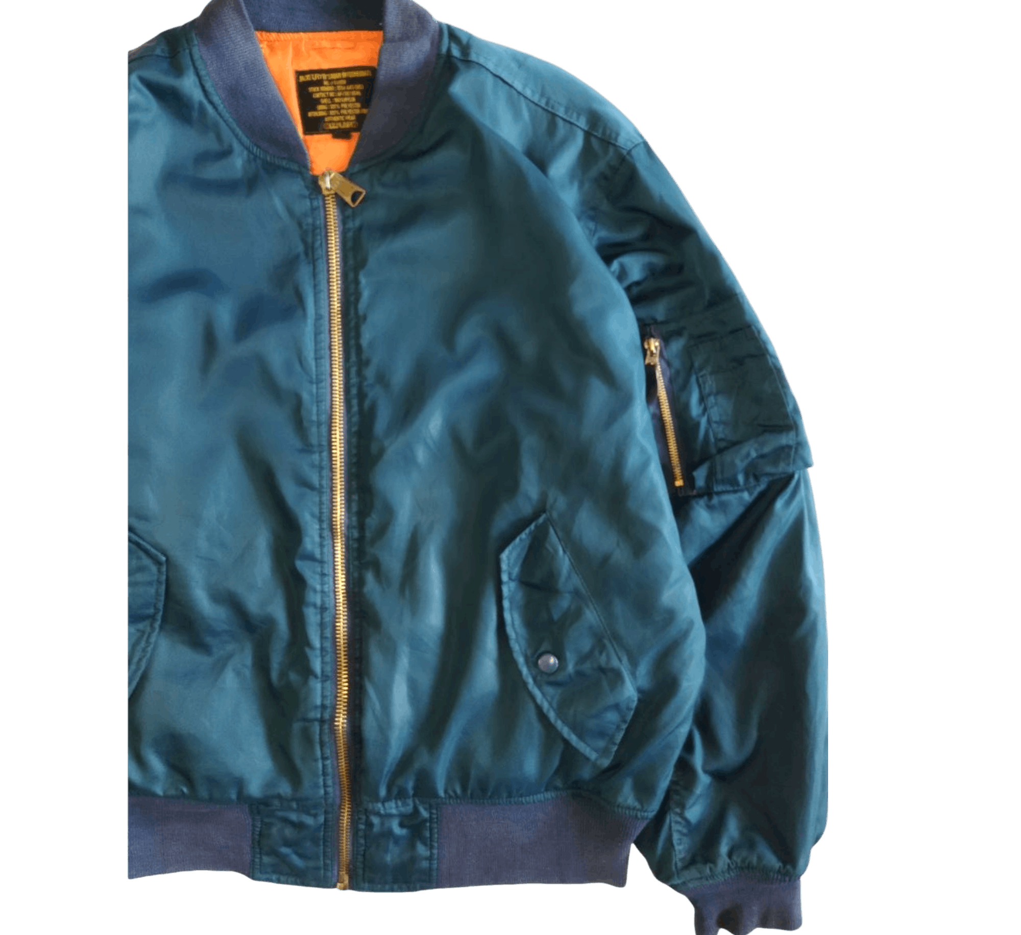 Japanese Brand I.T Plain Flying Bomber Jacket Size US L / EU 52-54 / 3 - 2 Thumbnail
