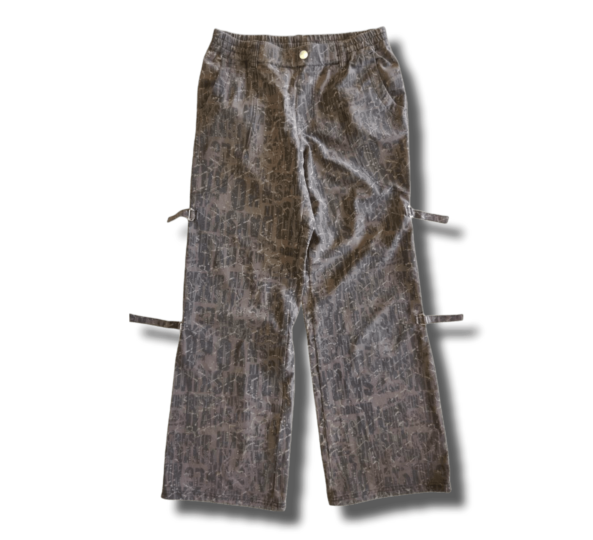Japanese Brand Danskin Japan Overprint Bondage Pants Size US 31 - 1 Thumbnail
