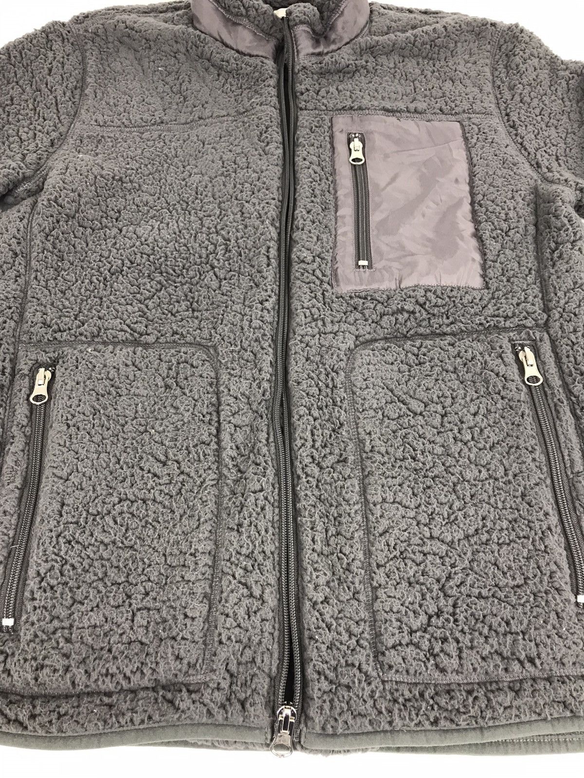 Japanese Brand × Vintage Sweaters Jacket Fleece Zipper Many Pocket Design Size US S / EU 44-46 / 1 - 4 Thumbnail