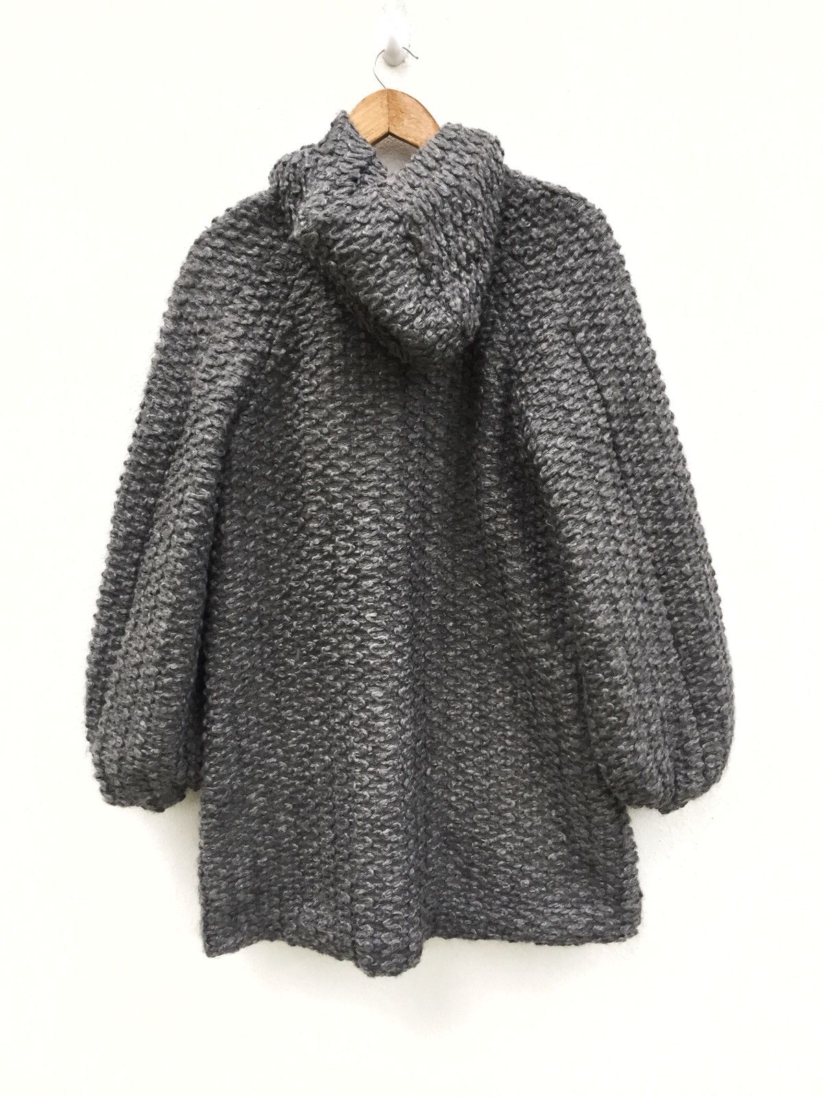 Issey Miyake DOPE🔥IS Knitted Wool Blend Warm Hoodie Long Jacket Size US M / EU 48-50 / 2 - 3 Thumbnail