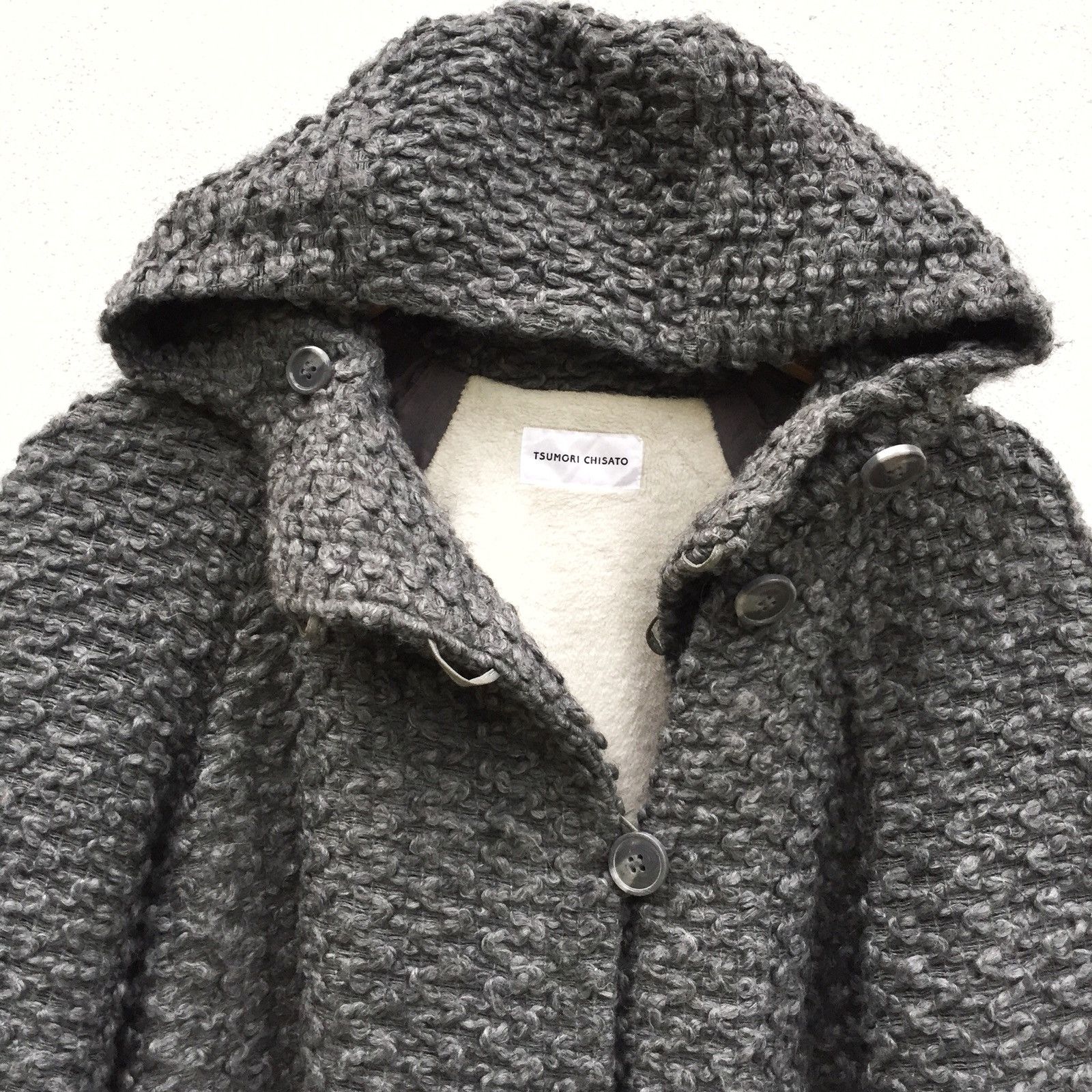 Issey Miyake DOPE🔥IS Knitted Wool Blend Warm Hoodie Long Jacket Size US M / EU 48-50 / 2 - 4 Thumbnail