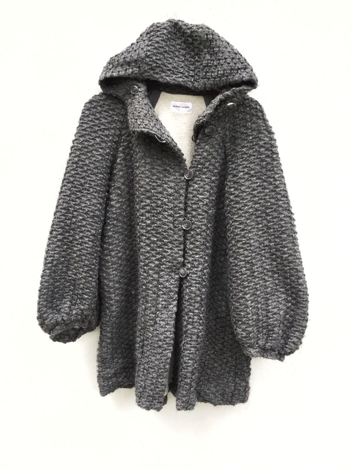 Issey Miyake DOPE🔥IS Knitted Wool Blend Warm Hoodie Long Jacket Size US M / EU 48-50 / 2 - 1 Thumbnail