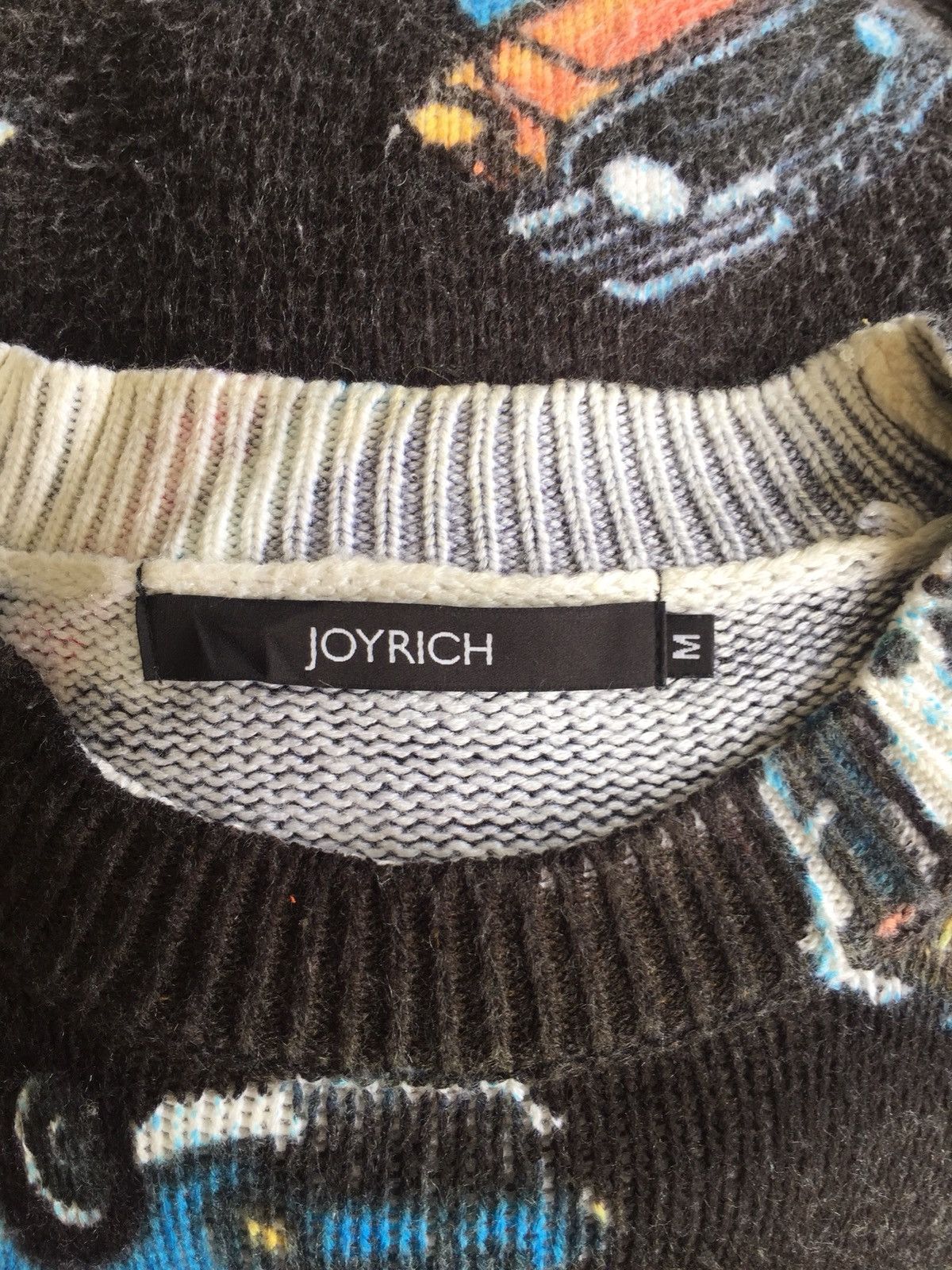 Joyrich SICK🔥Joyrich 🇺🇸 Antique Car Jacquard OVP Sweater Size US M / EU 48-50 / 2 - 5 Thumbnail