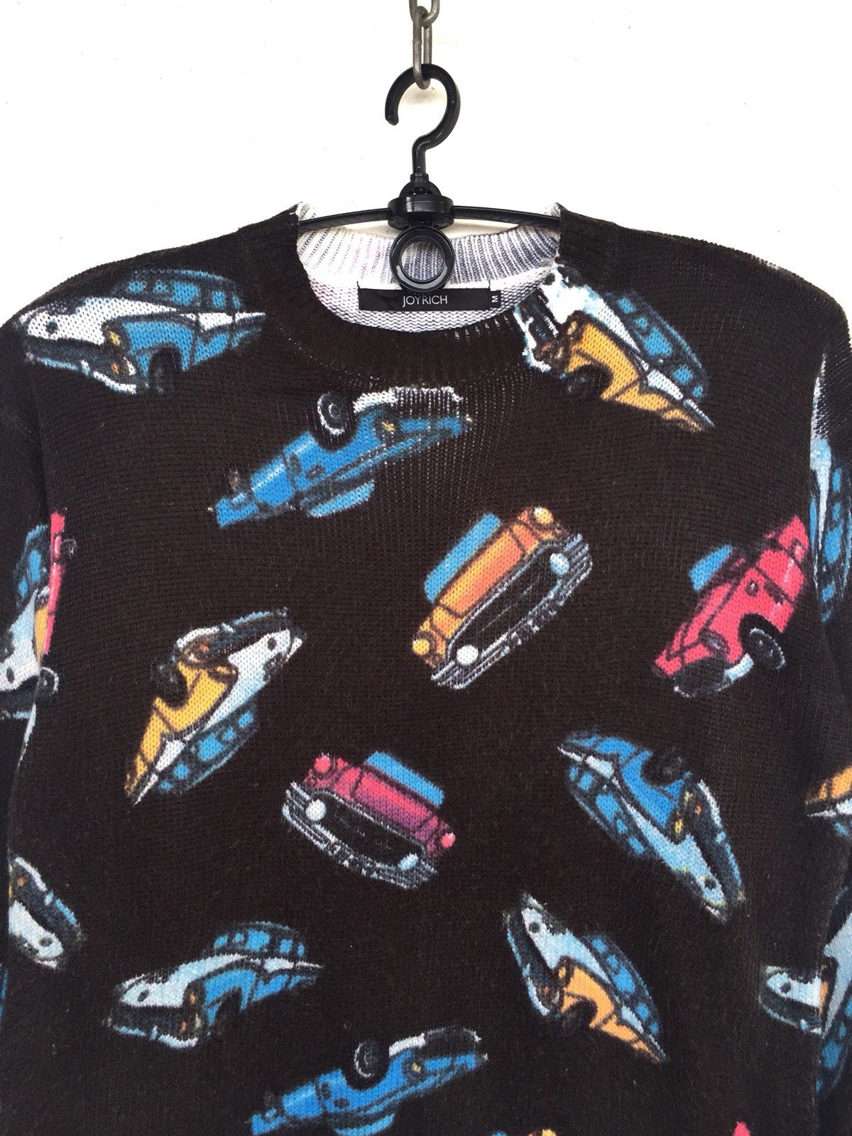 Joyrich SICK🔥Joyrich 🇺🇸 Antique Car Jacquard OVP Sweater Size US M / EU 48-50 / 2 - 2 Thumbnail