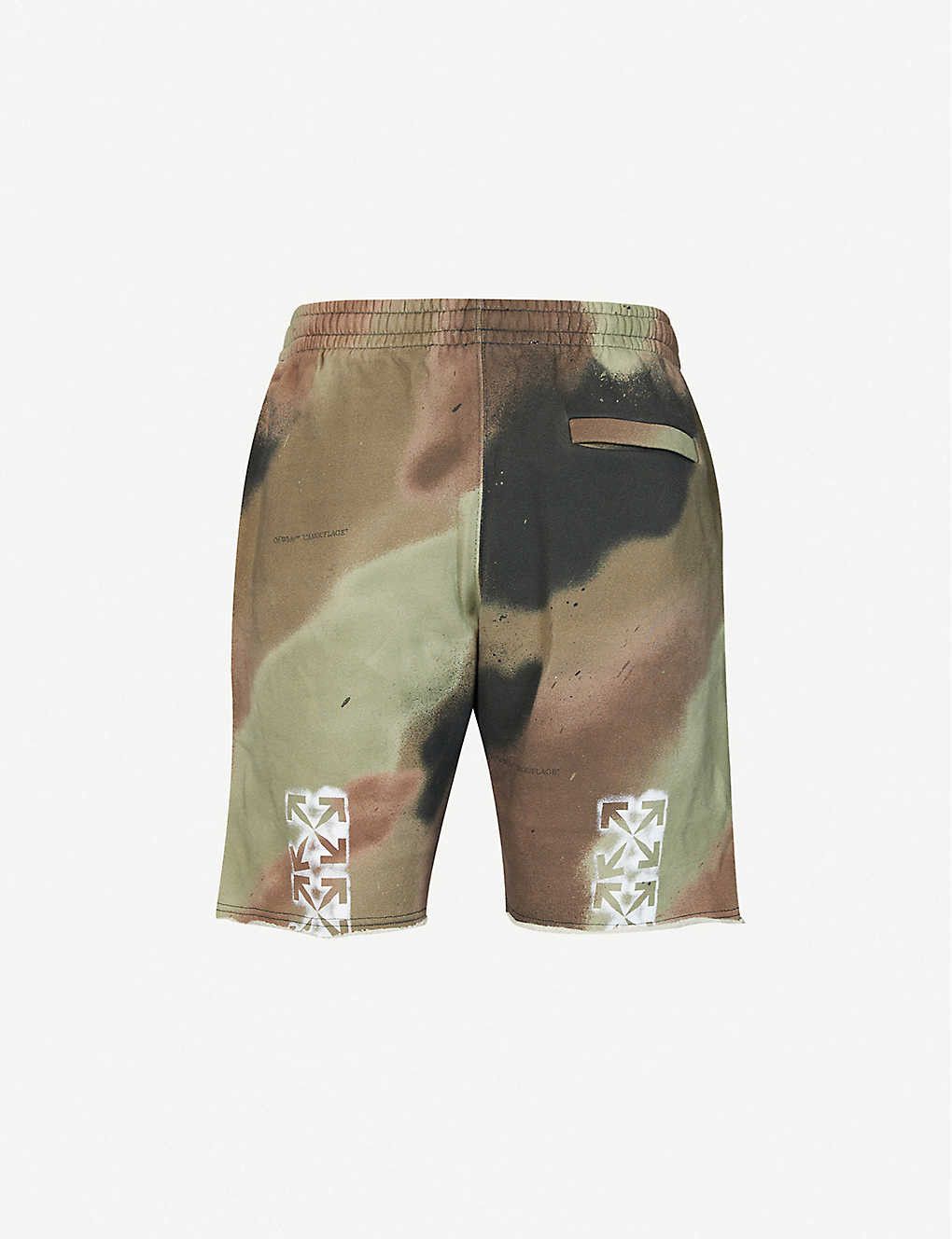 Off-White Off-White Camo Stencil Sweat Shorts Size US 30 / EU 46 - 2 Thumbnail