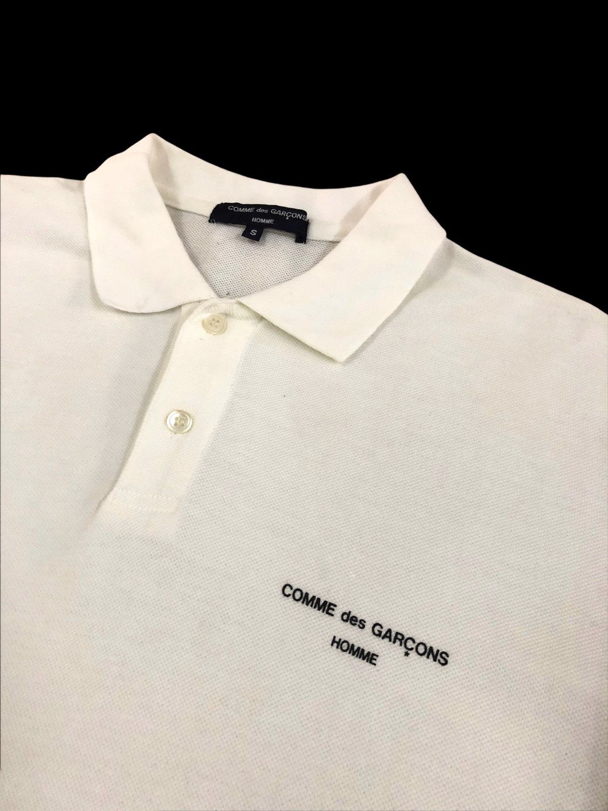 ARCHIVE🔥SS10 Comme des Garçons Homme Spellout Staff Polo