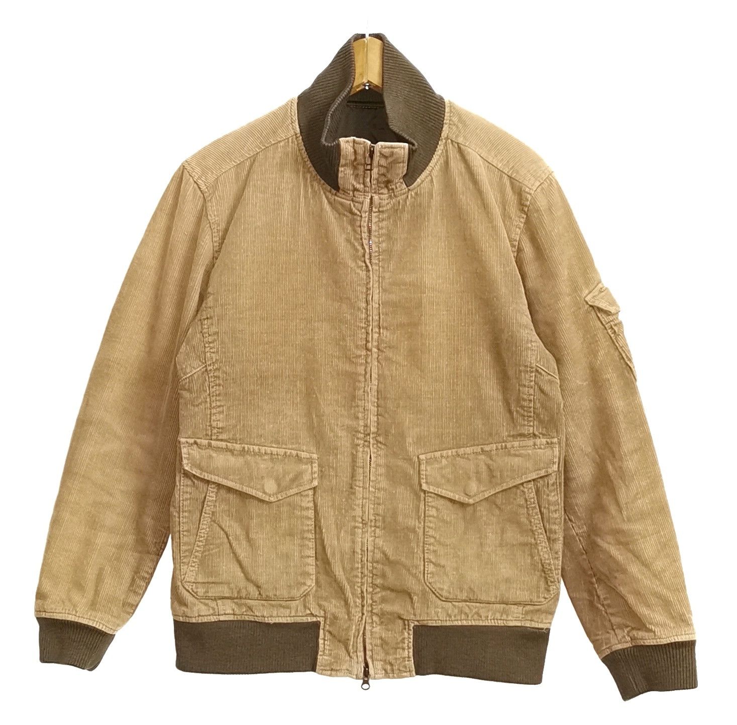 Ships Jet Blue Ships Jet Blue Courduroy Bomber Jacket Size US M / EU 48-50 / 2 - 1 Thumbnail