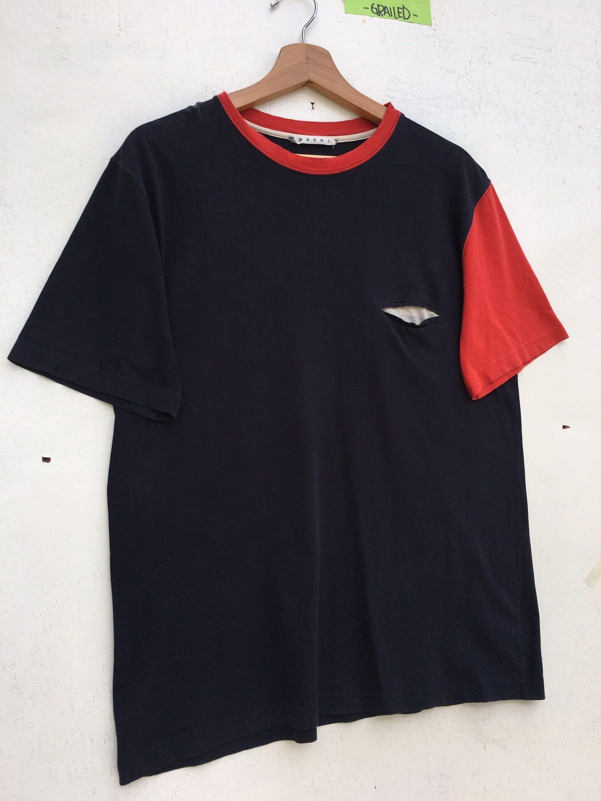 Marni Marni Single Pocket T shirt Size US M / EU 48-50 / 2 - 2 Thumbnail