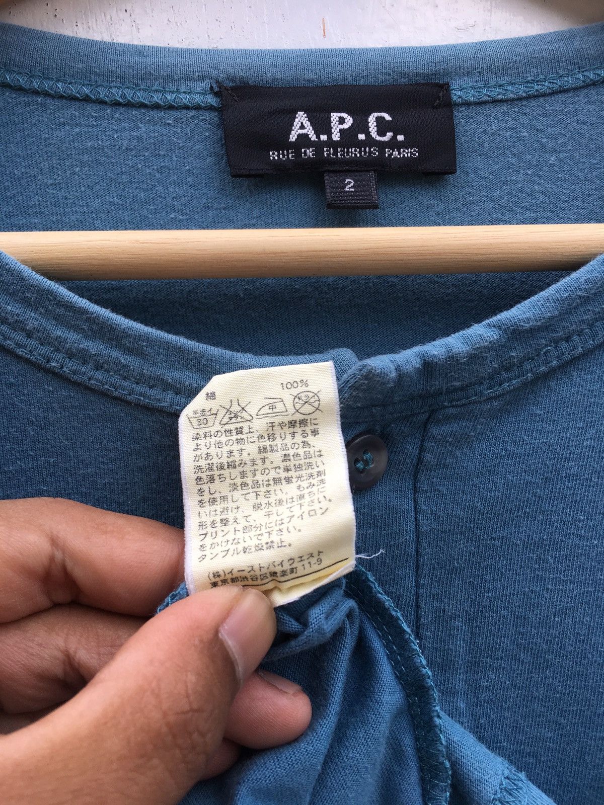 A.P.C. Vintage A.P.C Plain Buttons Longsleeve Shirt Size US M / EU 48-50 / 2 - 8 Thumbnail