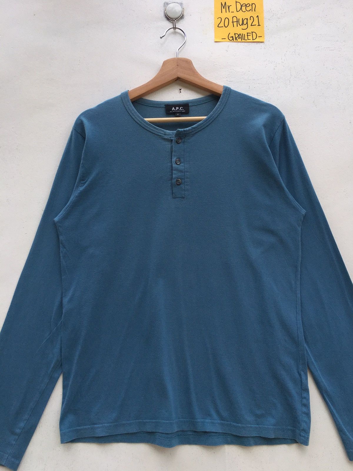 A.P.C. Vintage A.P.C Plain Buttons Longsleeve Shirt Size US M / EU 48-50 / 2 - 1 Thumbnail