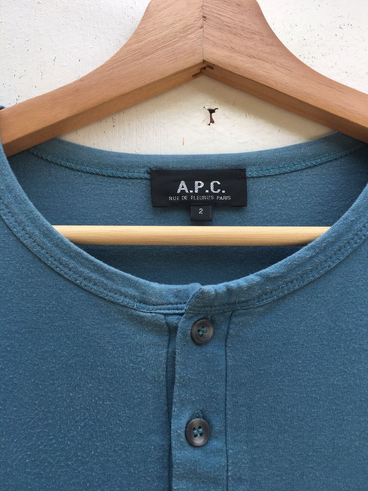 A.P.C. Vintage A.P.C Plain Buttons Longsleeve Shirt Size US M / EU 48-50 / 2 - 3 Thumbnail