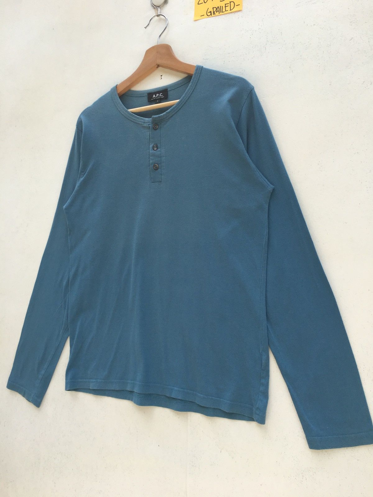 A.P.C. Vintage A.P.C Plain Buttons Longsleeve Shirt Size US M / EU 48-50 / 2 - 5 Thumbnail
