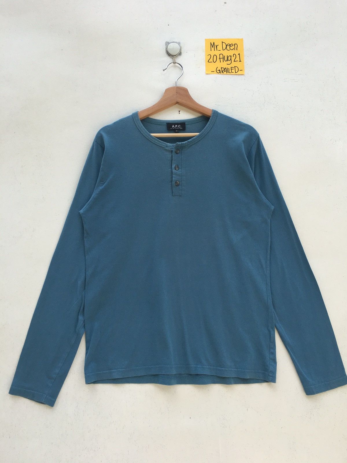 A.P.C. Vintage A.P.C Plain Buttons Longsleeve Shirt Size US M / EU 48-50 / 2 - 6 Thumbnail