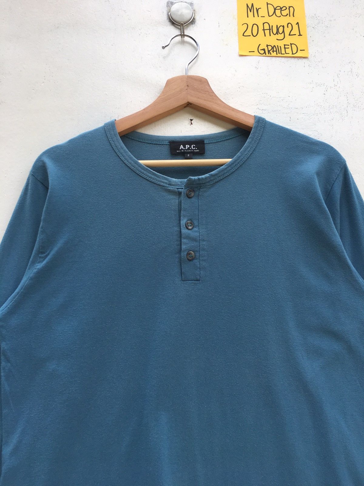 A.P.C. Vintage A.P.C Plain Buttons Longsleeve Shirt Size US M / EU 48-50 / 2 - 2 Thumbnail