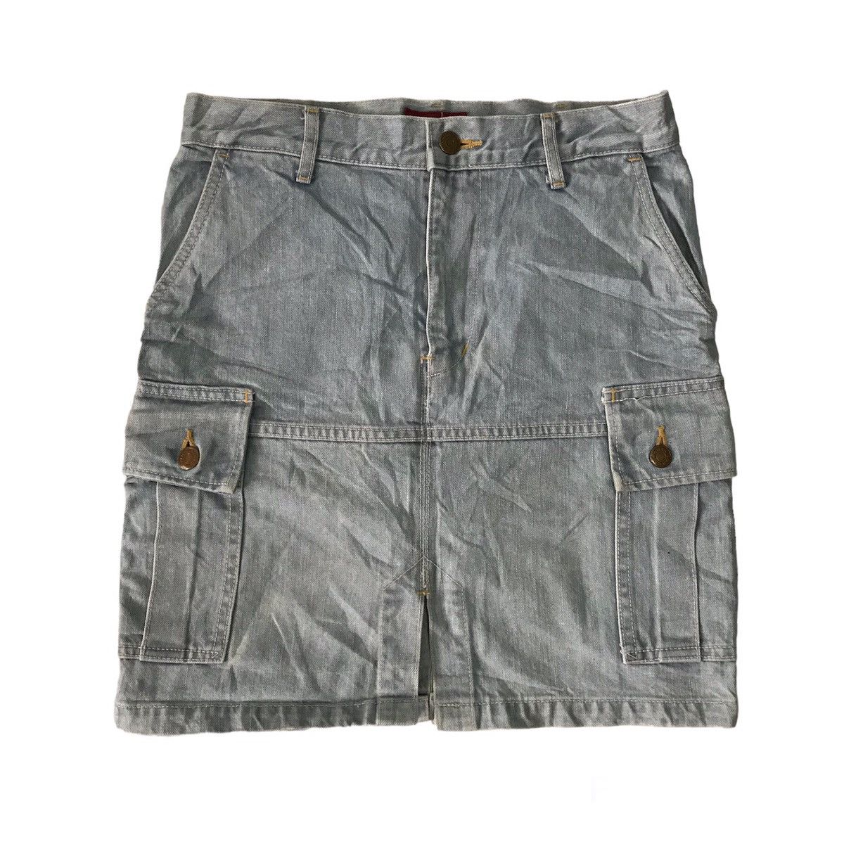 image of Hysteric Glamour x Vintage VTG Skirt Jeans Hysteric Cargo Pockets Made In Japan, Women's (Size 29)