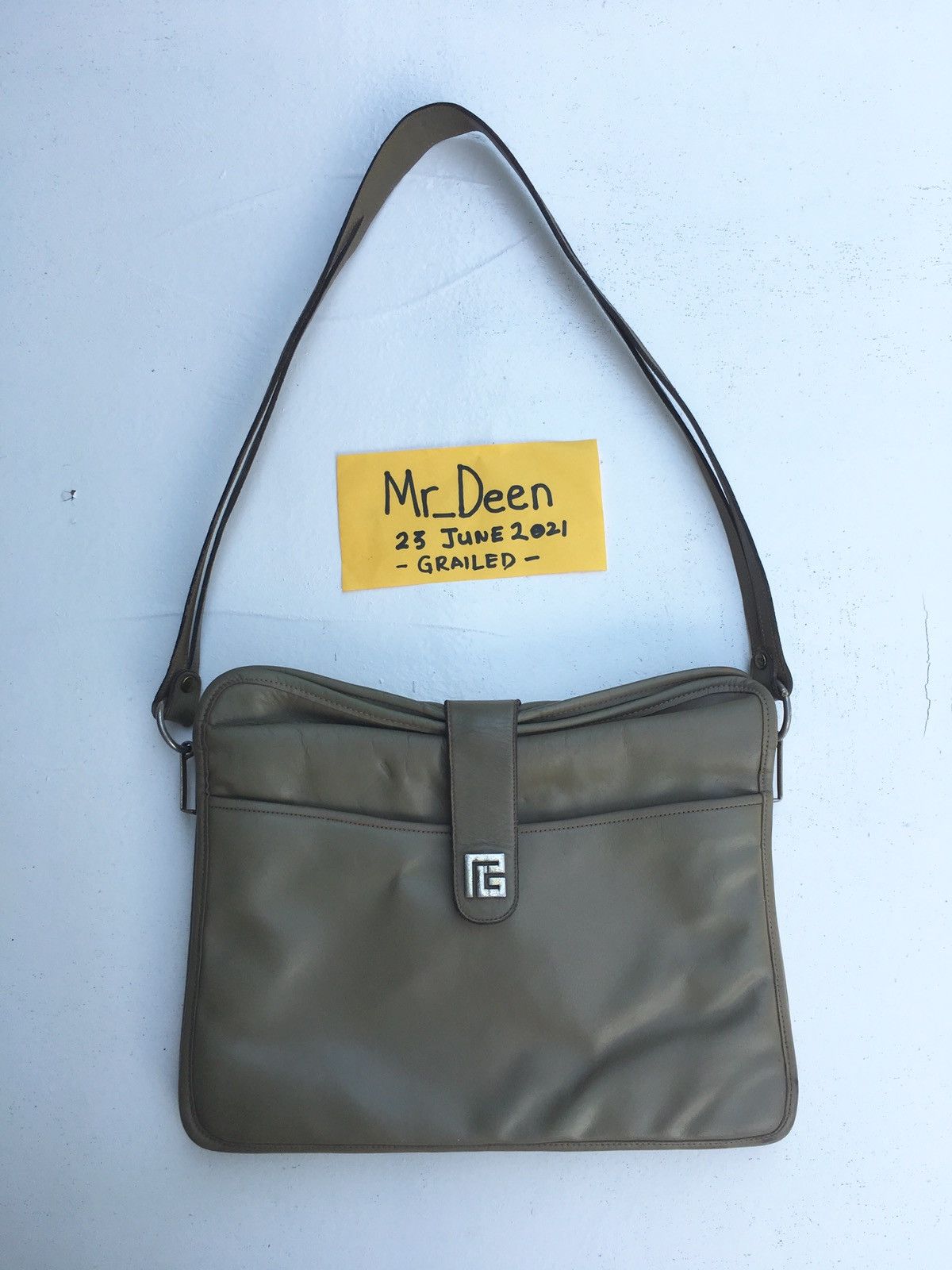 Vintage Pierre Balmain Leather Shoulder Bag