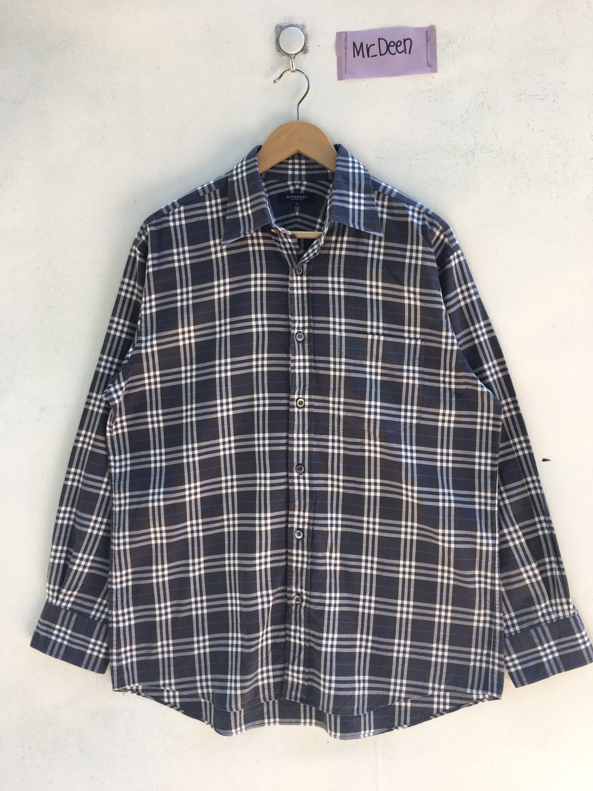 Burberry Vintage Burberry Checkered Longsleeve Shirt Size US L / EU 52-54 / 3 - 1 Thumbnail