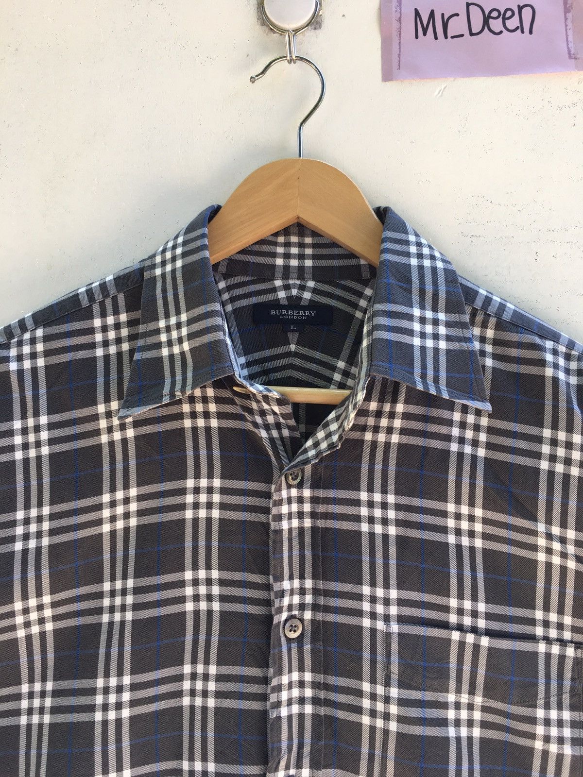 Burberry Vintage Burberry Checkered Longsleeve Shirt Size US L / EU 52-54 / 3 - 4 Thumbnail
