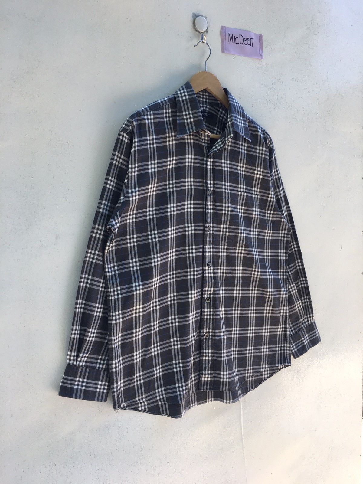 Burberry Vintage Burberry Checkered Longsleeve Shirt Size US L / EU 52-54 / 3 - 2 Thumbnail