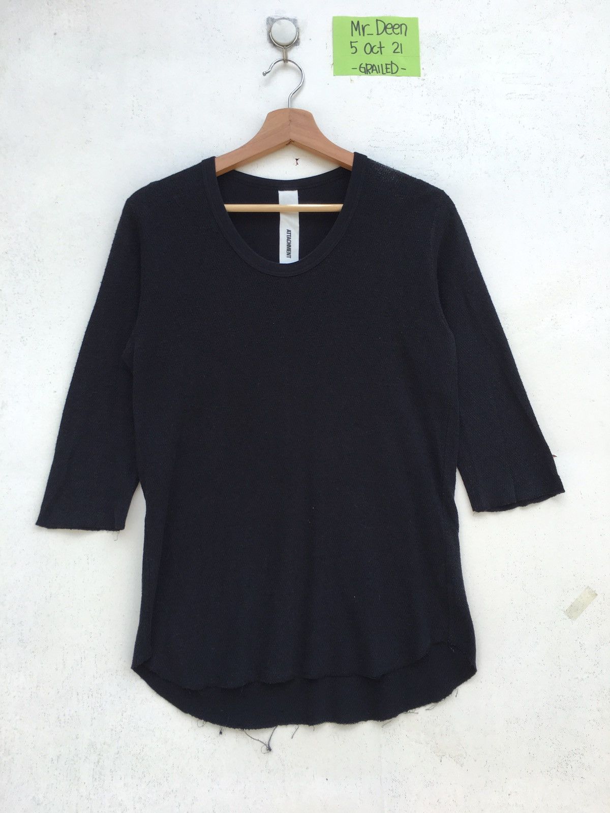 Attachment Rare Attachment By Kazuyuki Kumagai Plain 3/4 Sleeve Shirt Size US S / EU 44-46 / 1 - 1 Thumbnail