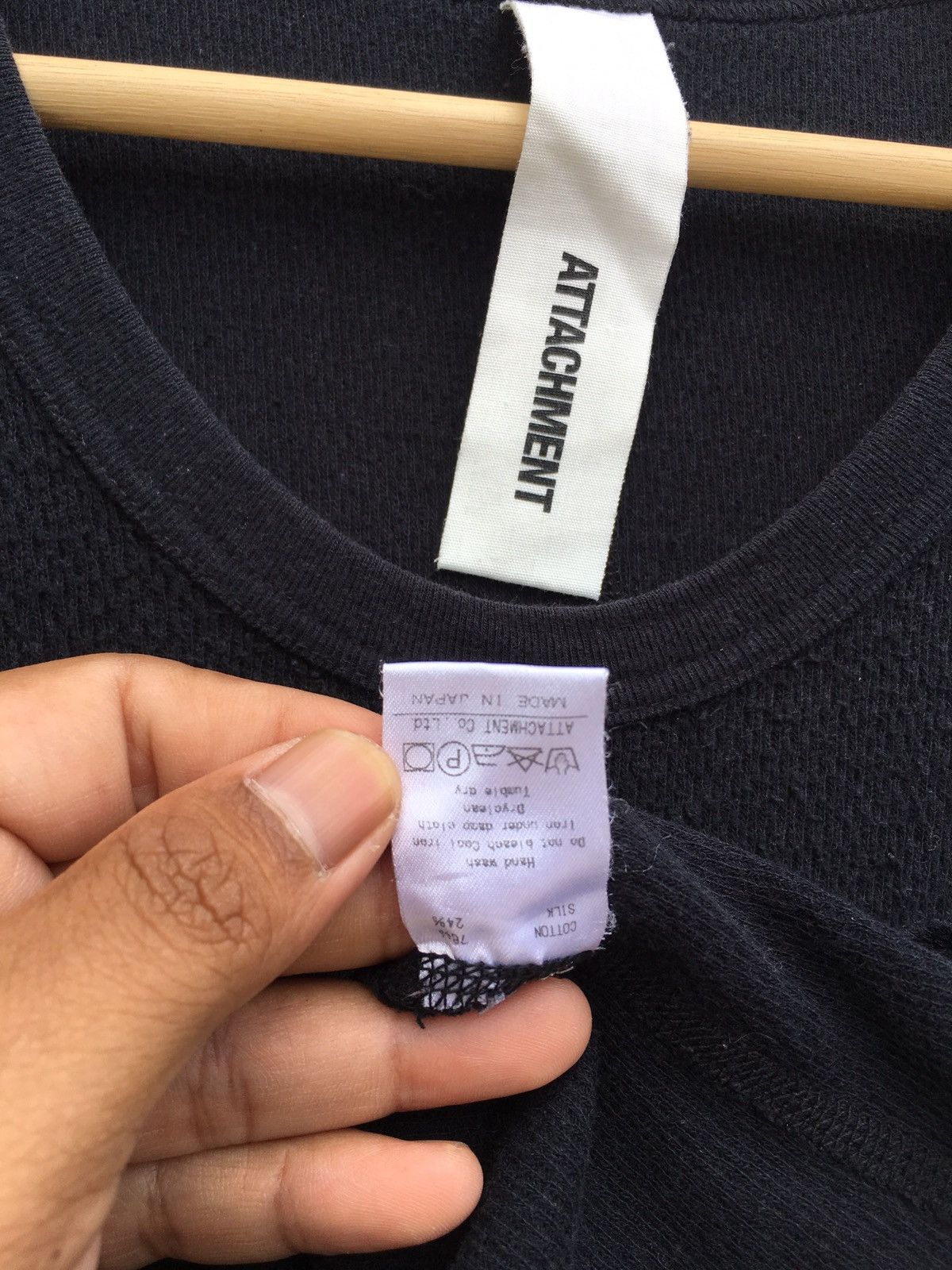 Attachment Rare Attachment By Kazuyuki Kumagai Plain 3/4 Sleeve Shirt Size US S / EU 44-46 / 1 - 11 Thumbnail