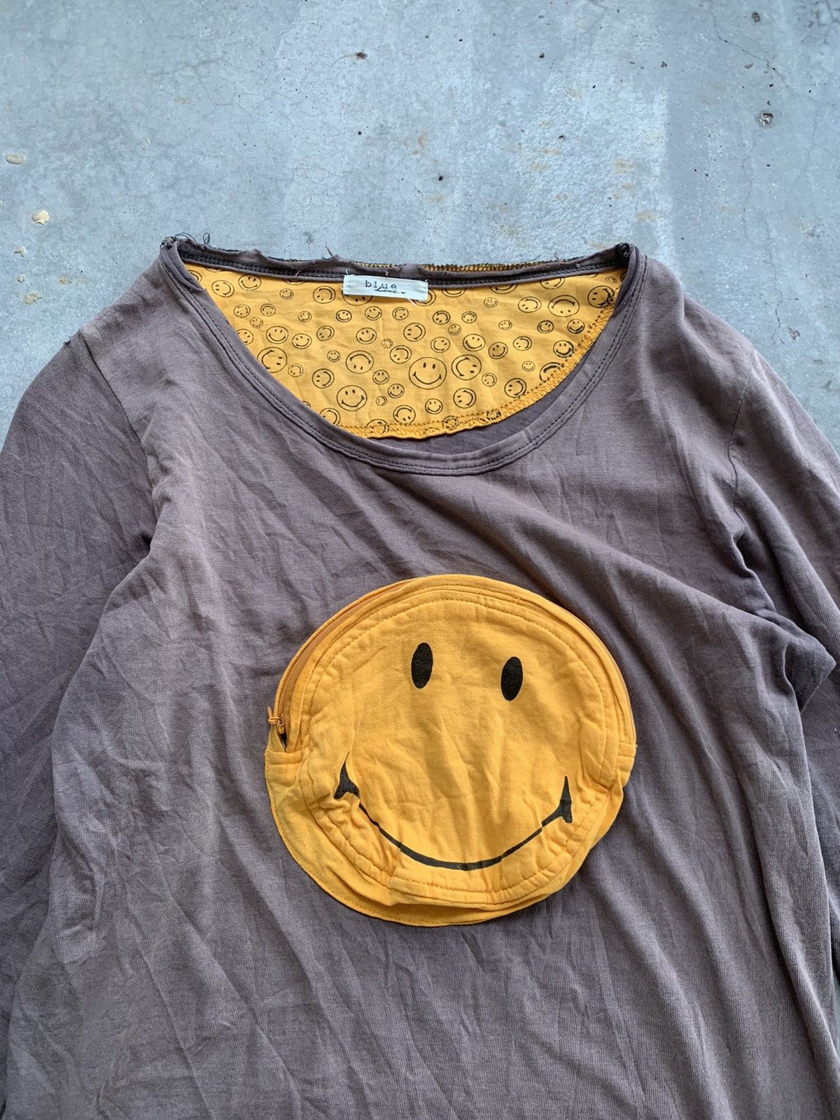 Vintage Vintage Distressed Sun Faded Smile 3D pocket Kapital style Size US S / EU 44-46 / 1 - 2 Thumbnail