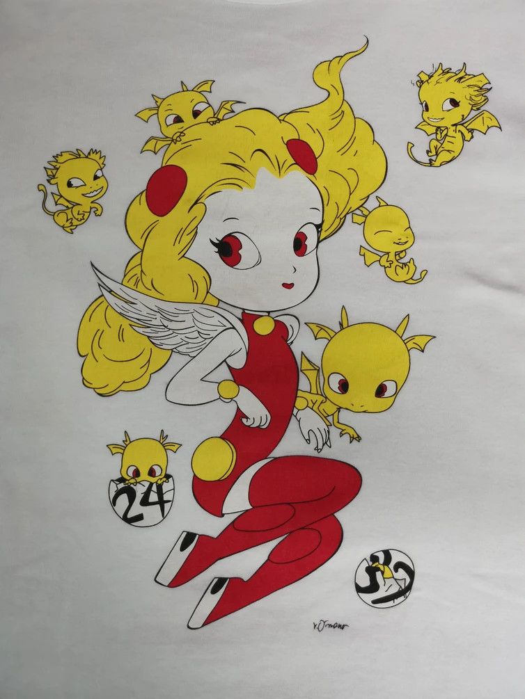 Japanese Brand Vintage 24 Hour Television Yoshitaka Amano Tee Murakami Size US S / EU 44-46 / 1 - 2 Thumbnail