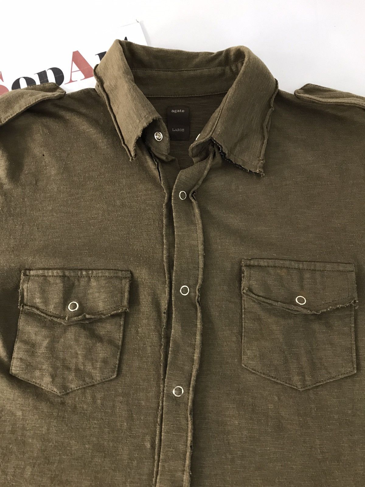 Japanese Brand Vintage Agate Double Pocket Snap Button Up Polo T-Shirt Size US M / EU 48-50 / 2 - 4 Thumbnail