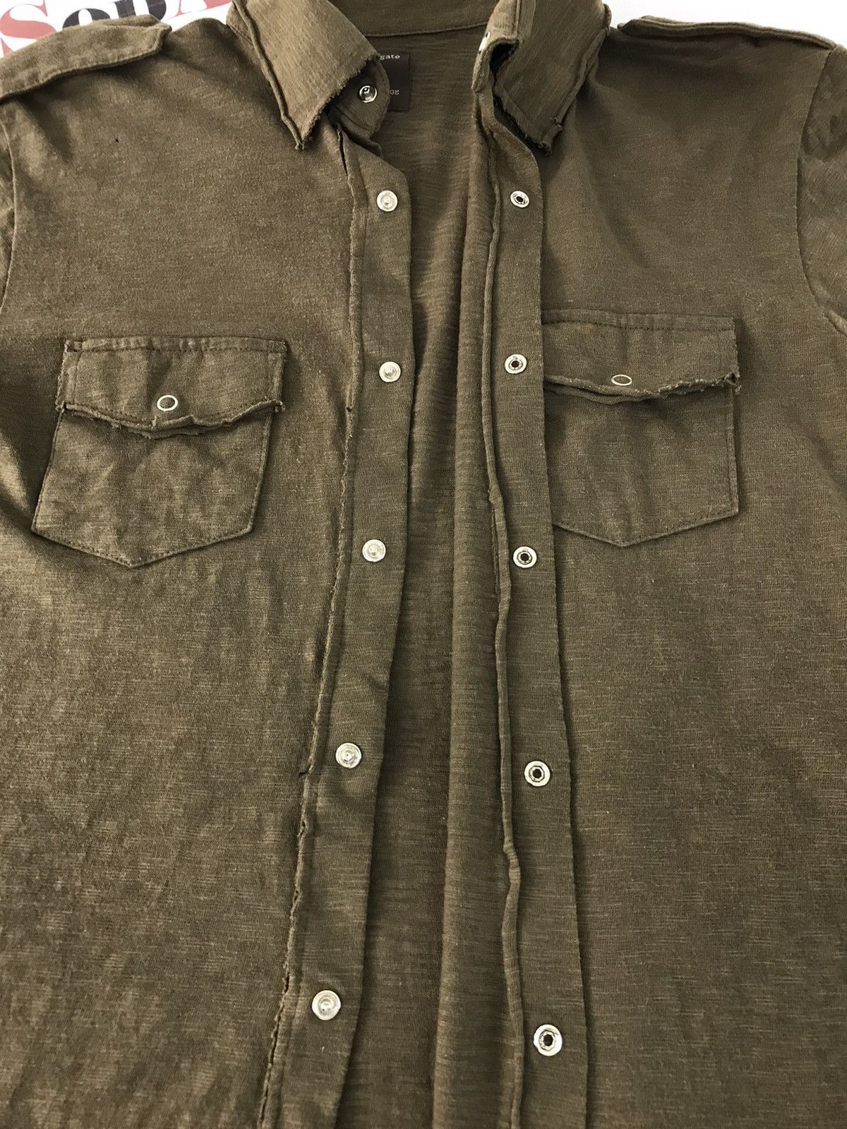 Japanese Brand Vintage Agate Double Pocket Snap Button Up Polo T-Shirt Size US M / EU 48-50 / 2 - 7 Thumbnail