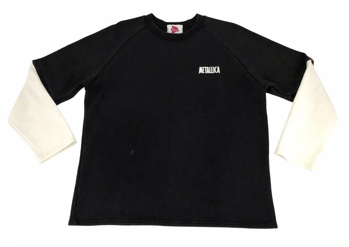 Japanese Brand × Uniqlo Uniqlo Design Big Logo Metallicca Sweatshirt Size US XL / EU 56 / 4 - 1 Thumbnail