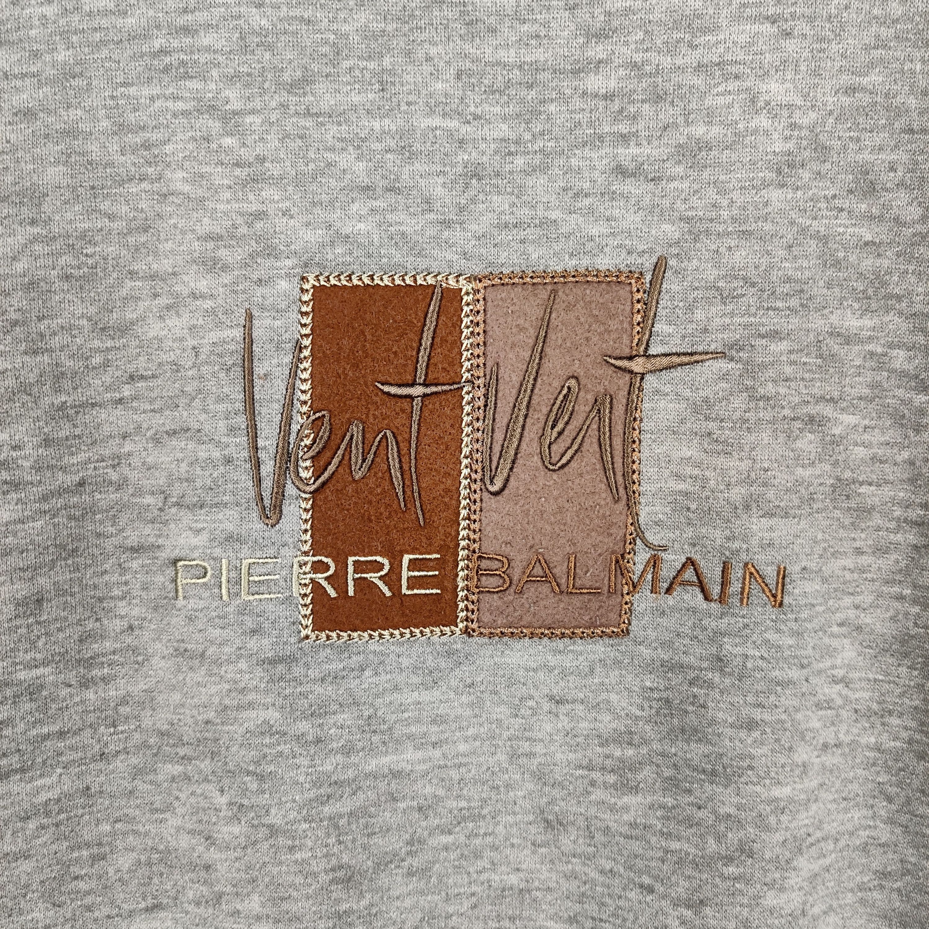 Pierre Balmain Vintage Pierre Balmain Paris Sweatshirt Embroidered Size US M / EU 48-50 / 2 - 2 Thumbnail