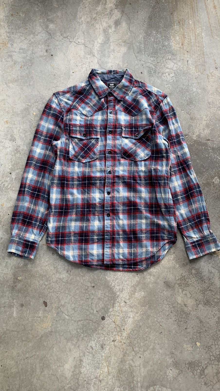 Beams Plus × Japanese Brand JapaneseBrand Beams Western Flannel Button Up Shirt Size US S / EU 44-46 / 1 - 1 Thumbnail