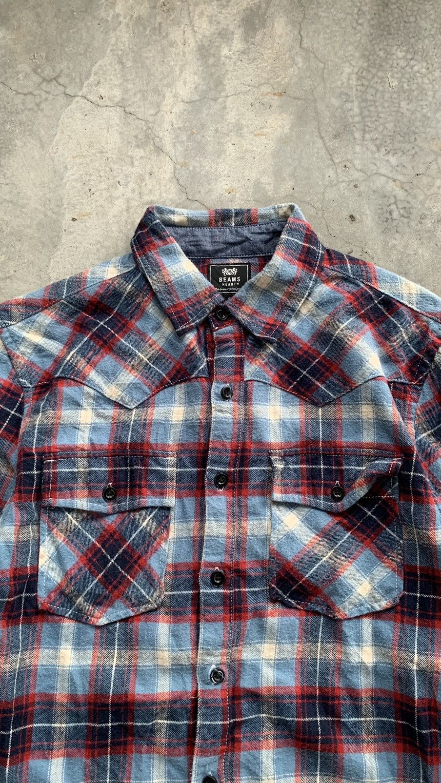 Beams Plus × Japanese Brand JapaneseBrand Beams Western Flannel Button Up Shirt Size US S / EU 44-46 / 1 - 2 Thumbnail
