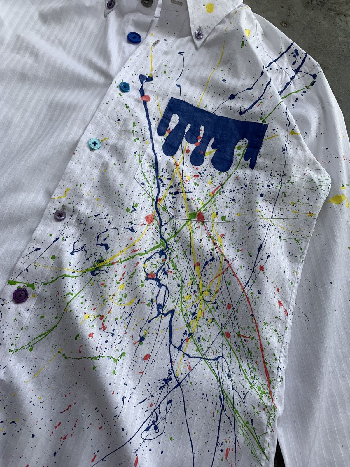 Uniqlo Painter Button Shirt comme des garcons inspire