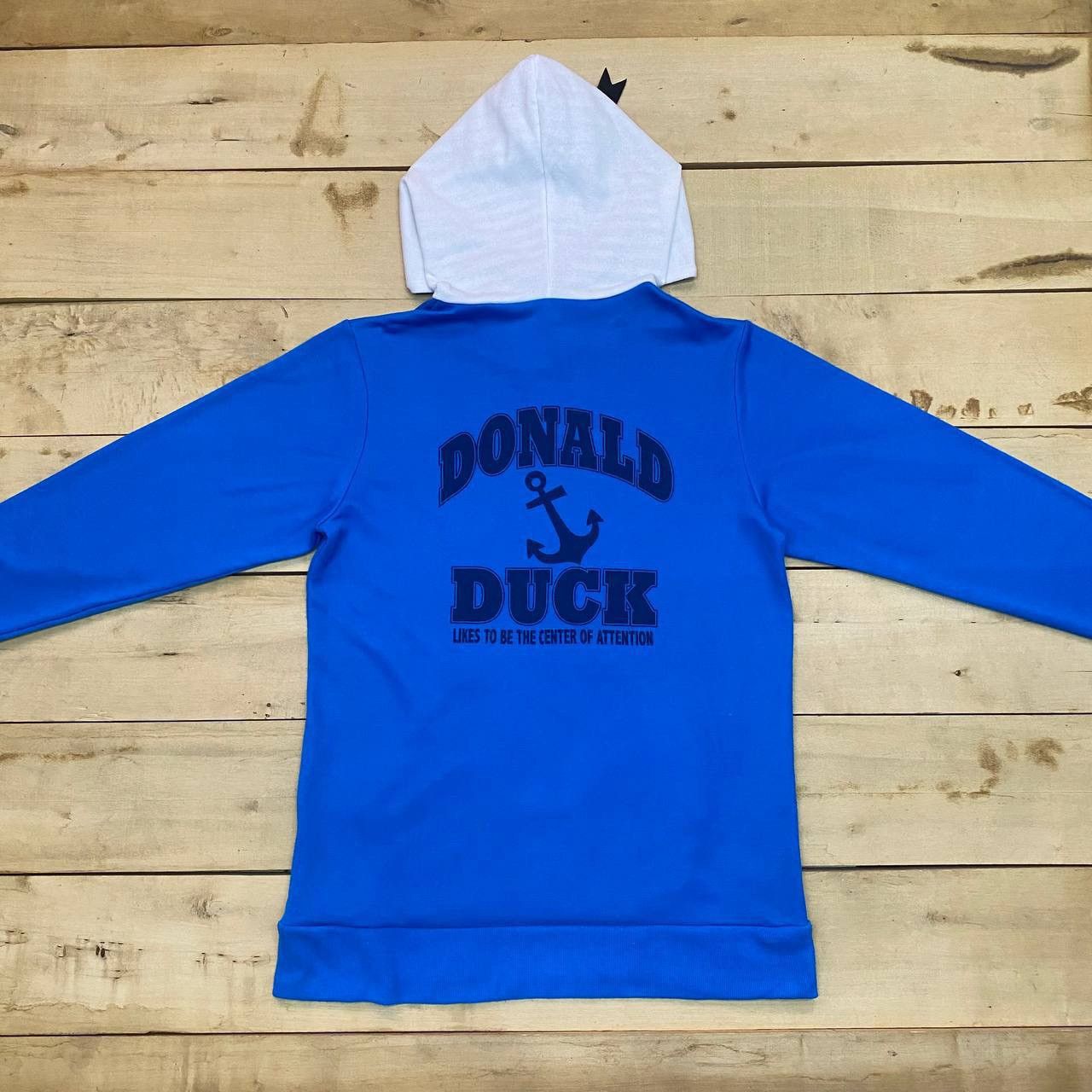 Disney A738. DONALD DUCK HOODIE Size L / US 10 / IT 46 - 3 Thumbnail